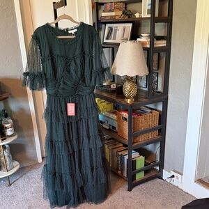 Ivy City Co Dark Green Maxi Dress